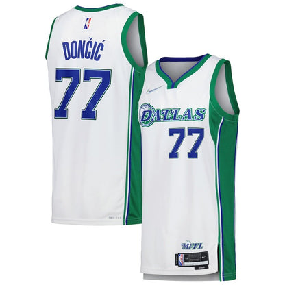 Men's Dallas Mavericks Luka Dončić White Jersey