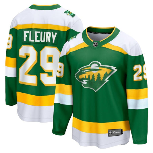 Men's Minnesota Wild Marc-Andre Fleury Green Alternate Jersey