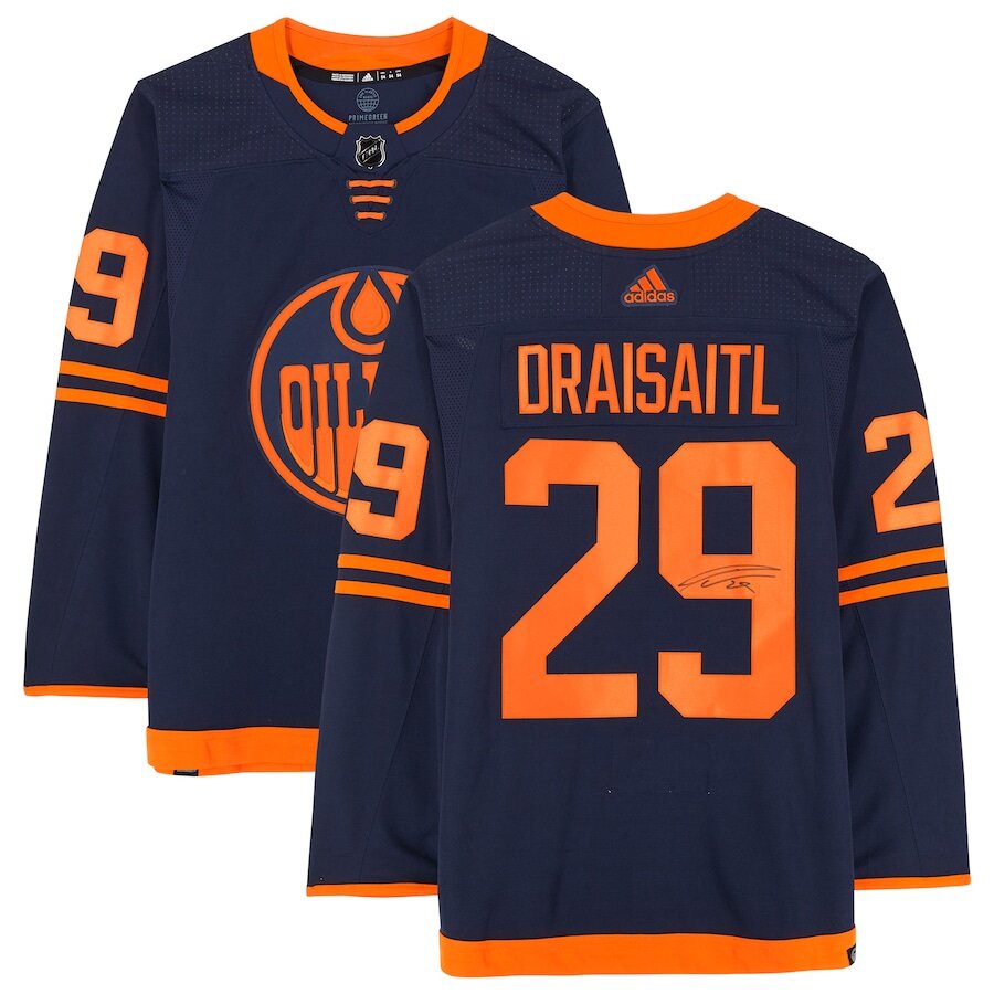 Men's Edmonton Oilers Leon Draisaitl Navy Alternate Jersey