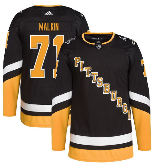 Men's Pittsburgh Penguins Evgeni Malkin Black Alternate Jersey