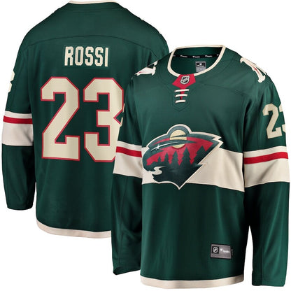 Men's Minnesota Wild Marco Rossi Green Jersey