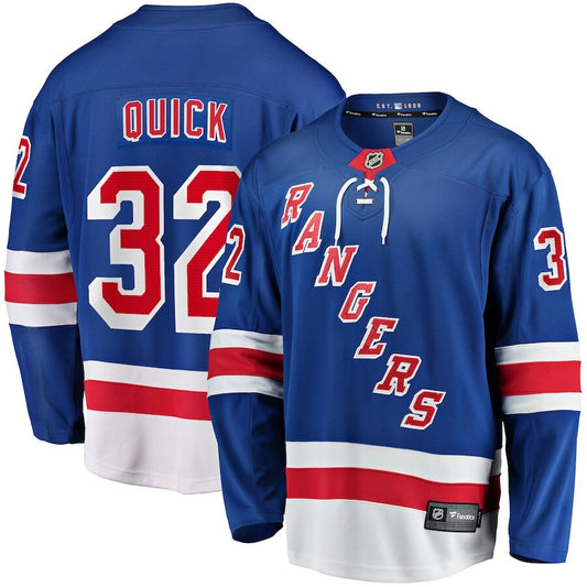 Men's New York Rangers Jonathan Quick Blue Jersey