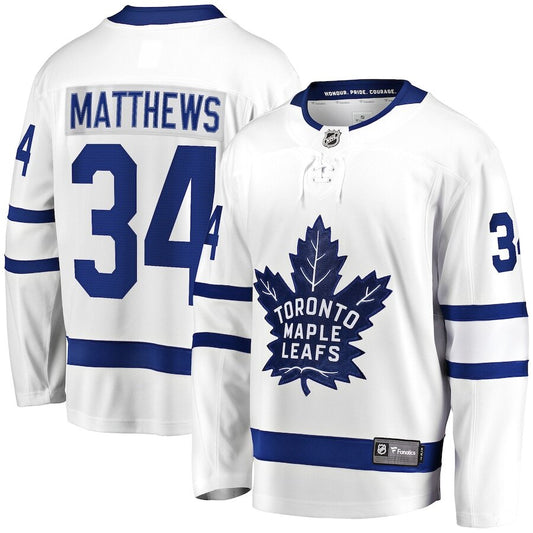 Men's Toronto Maple Leafs Auston Matthews White Jersey