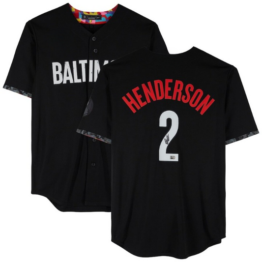 Men's Gunnar Henderson Baltimore Orioles Black Jersey