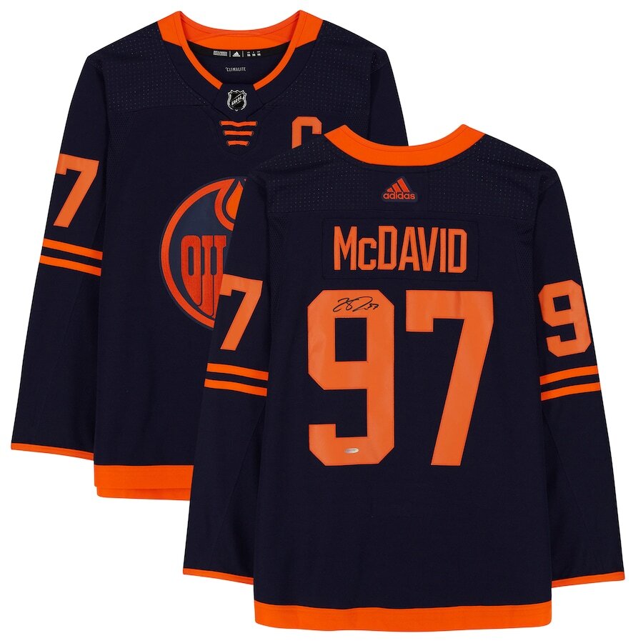 Men's Edmonton Oilers Connor McDavid Navy Alternate Jersey