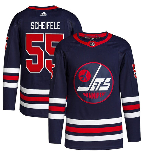 Men's Winnipeg Jets Mark Scheifele Navy Alternate Jersey