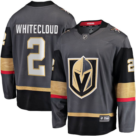 Men's Vegas Golden Knights Zach Whitecloud Gray Alternate Jersey