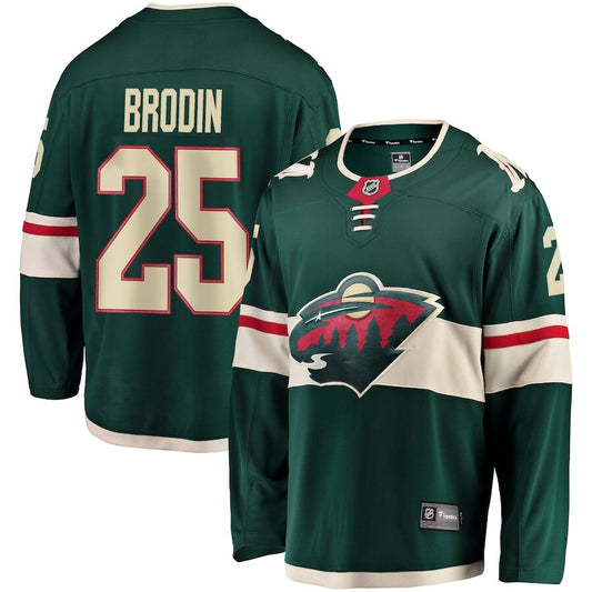 Men's Minnesota Wild Jonas Brodin Green Jersey