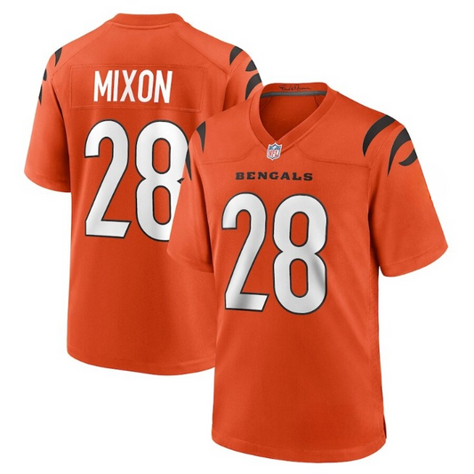 Men's Cincinnati Bengals Joe Mixon Orange Jersey