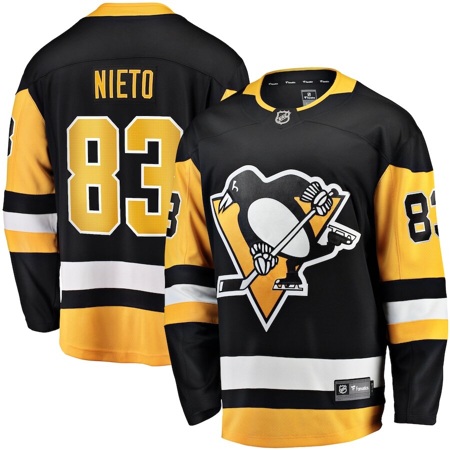 Men's Pittsburgh Penguins Matt Nieto Black Jersey