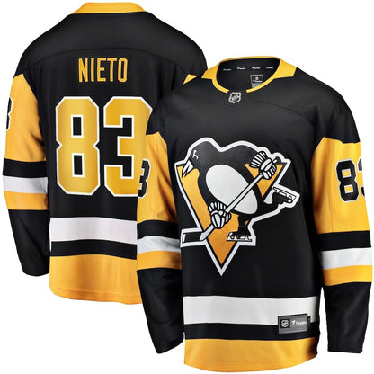 Men's Pittsburgh Penguins Matt Nieto Black Jersey