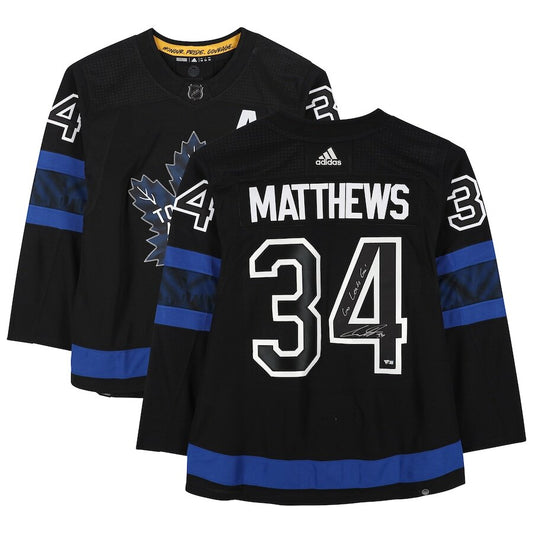Men's Toronto Maple Leafs Auston Matthews Black Alternate Jersey