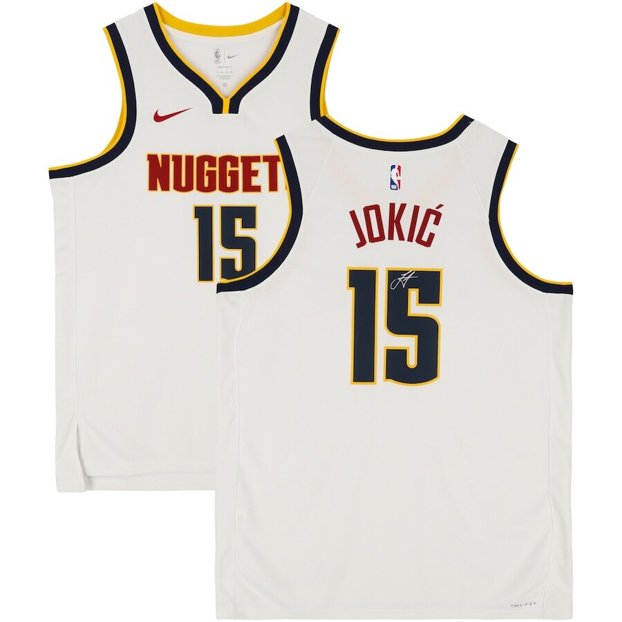 Men's Denver Nuggets Nikola Jokic White Jersey