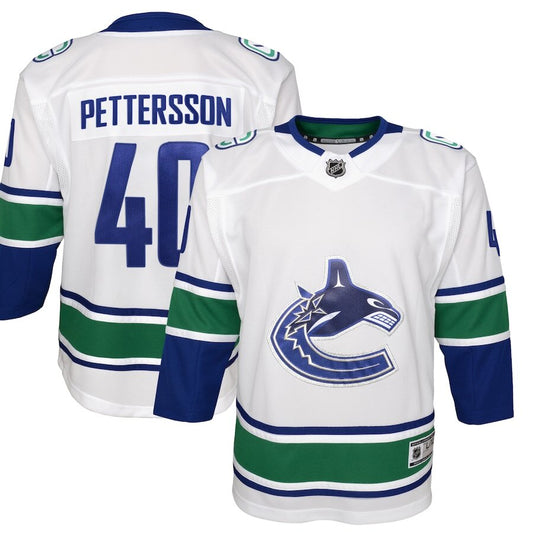 Men's Vancouver Canucks Elias Pettersson White Jersey