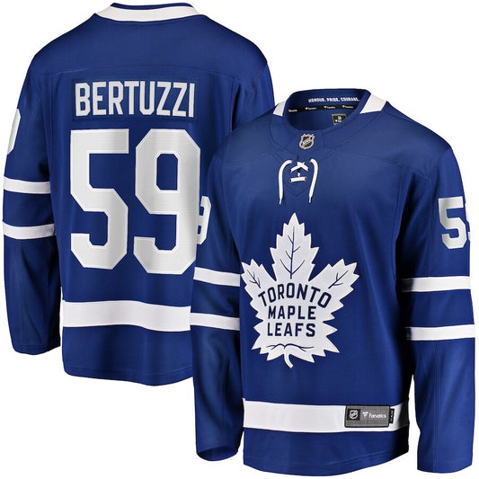 Men's Toronto Maple Leafs Tyler Bertuzzi Blue Jersey