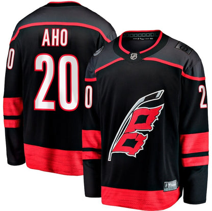 Men's Carolina Hurricanes Sebastian Aho Black Jersey