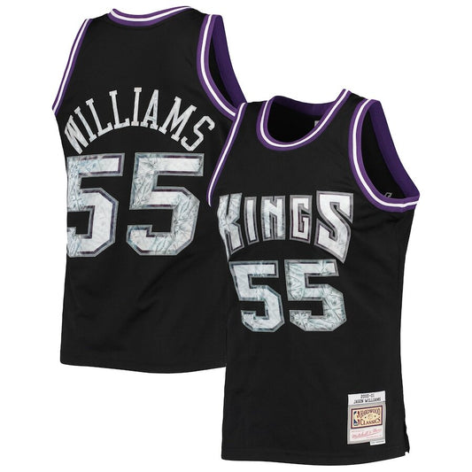 Men's Sacramento Kings Jason Williams Black Jersey