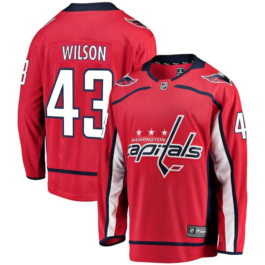 Men's Washington Capitals Tom Wilson Red Jersey