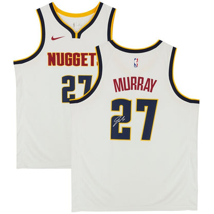 Men's Denver Nuggets Jamal Murray White Jersey