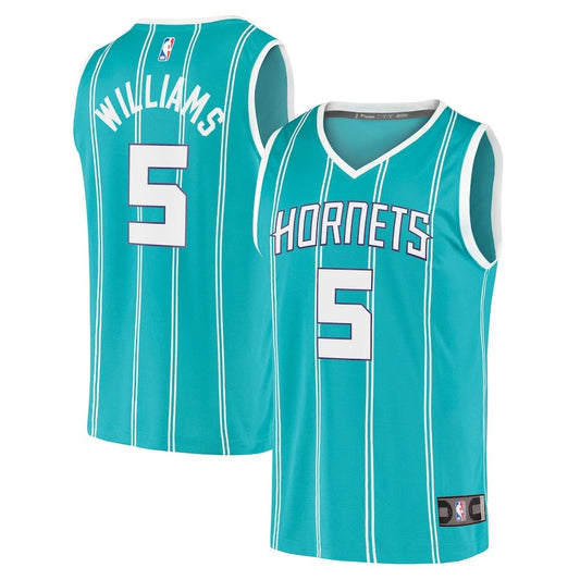 Men's Charlotte Hornets Mark Williams Teal Jersey