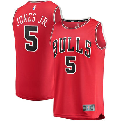 Men's Chicago Bulls Derrick Jones Jr. Red Jersey