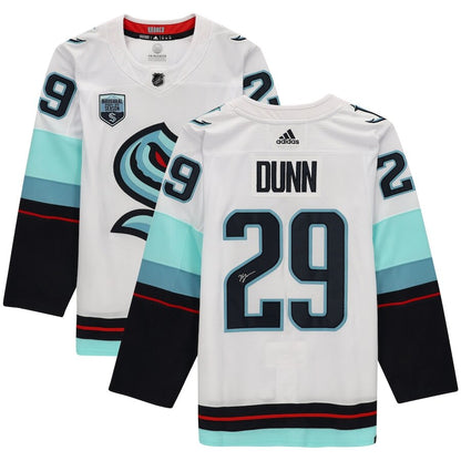 Men's Seattle Kraken Vince Dunn White Jersey