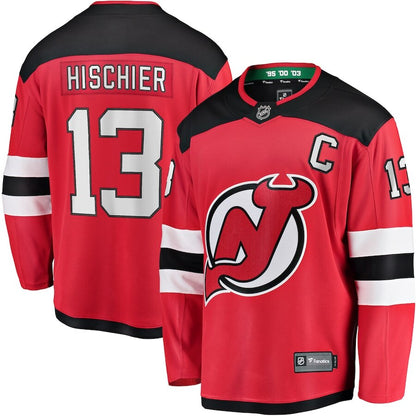 Men's New Jersey Devils Nico Hischier Red Jersey