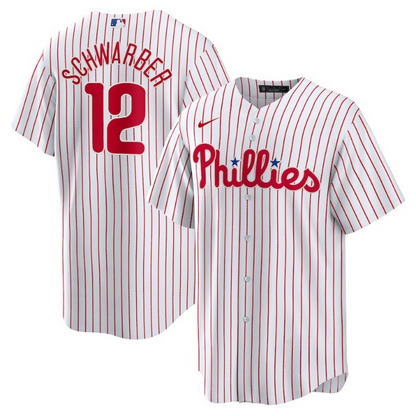 Men's Philadelphia Phillies Kyle Schwarber White Jersey