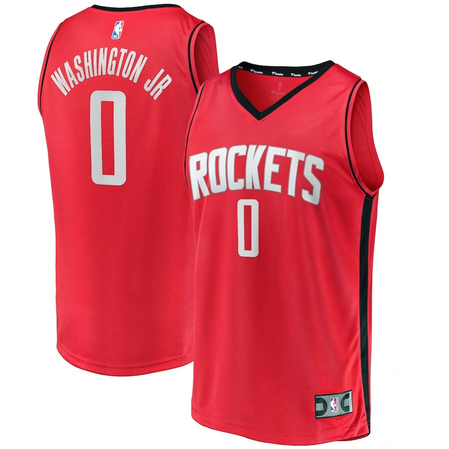 Men's Houston Rockets TyTy Washington Jr. Red Jersey