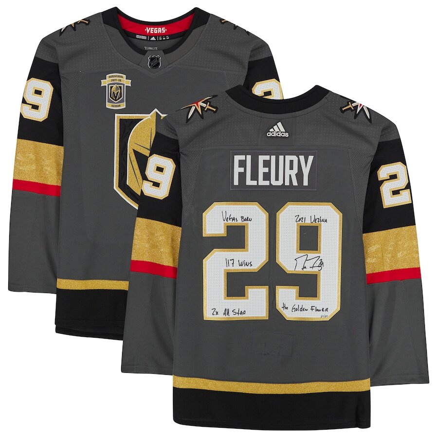 Men's Vegas Golden Knights Marc-Andre Fleury Black Jersey