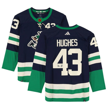 Men's Vancouver Canucks Quinn Hughes Royal Alternate Jersey