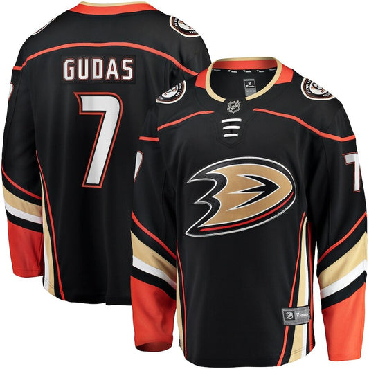 Men's Anaheim Ducks Radko Gudas Black Jersey
