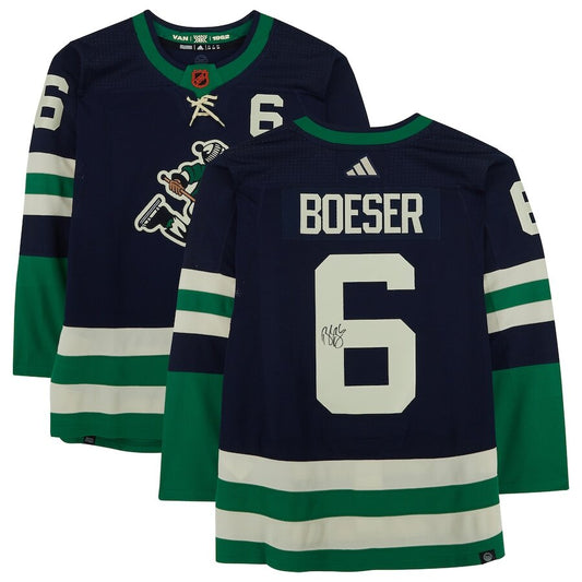 Men's Vancouver Canucks Brock Boeser Green Alternate Jersey