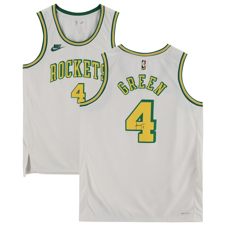 Men's Houston Rockets Jalen Green White Jersey