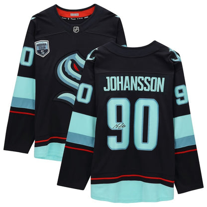 Men's Seattle Kraken Marcus Johansson Deep Sea Blue Jersey