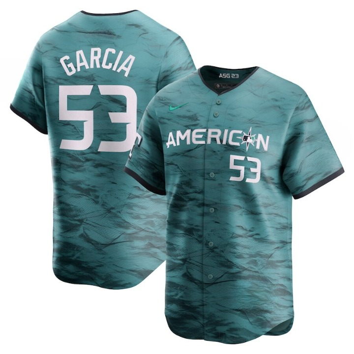 Men's Texas Rangers Adolis Garcia Nike Teal Jersey