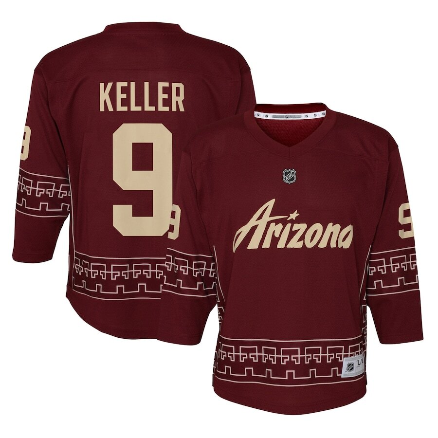 Men's Arizona Coyotes Clayton Keller Garnet Alternate Jersey