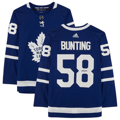 Men's Toronto Maple Leafs Michael Bunting Blue Jersey