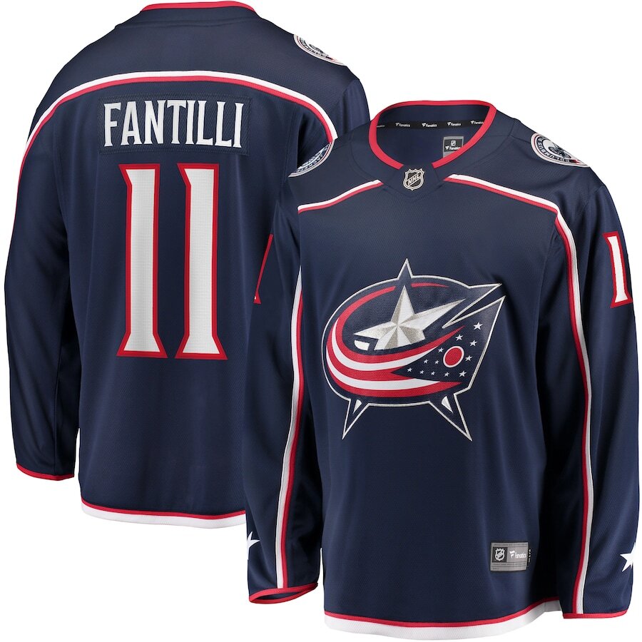 Men's Columbus Blue Jackets Adam Fantilli Navy Jersey