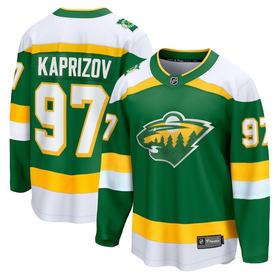 Men's Minnesota Wild Kirill Kaprizov Green Alternate Jersey