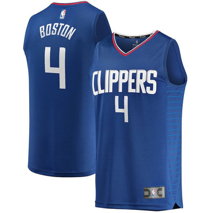 Men's LA Clippers Brandon Boston Jr. Royal Jersey