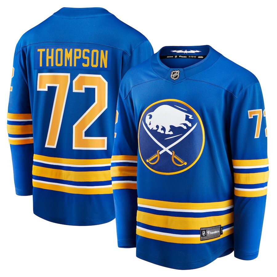 Men's Buffalo Sabres Tage Thompson Royal Jersey