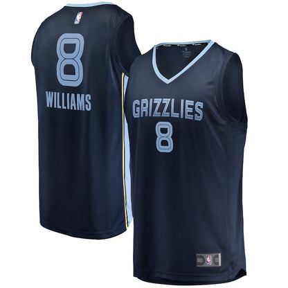 Men's Memphis Grizzlies Ziaire Williams Navy Jersey