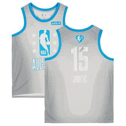 Men's Denver Nuggets Nikola Jokic Platinum Jersey