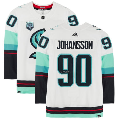 Men's Seattle Kraken Marcus Johansson White Jersey