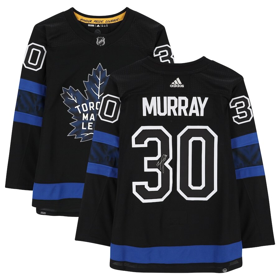 Men's Toronto Maple Leafs Matt Murray Black Alternate Jersey