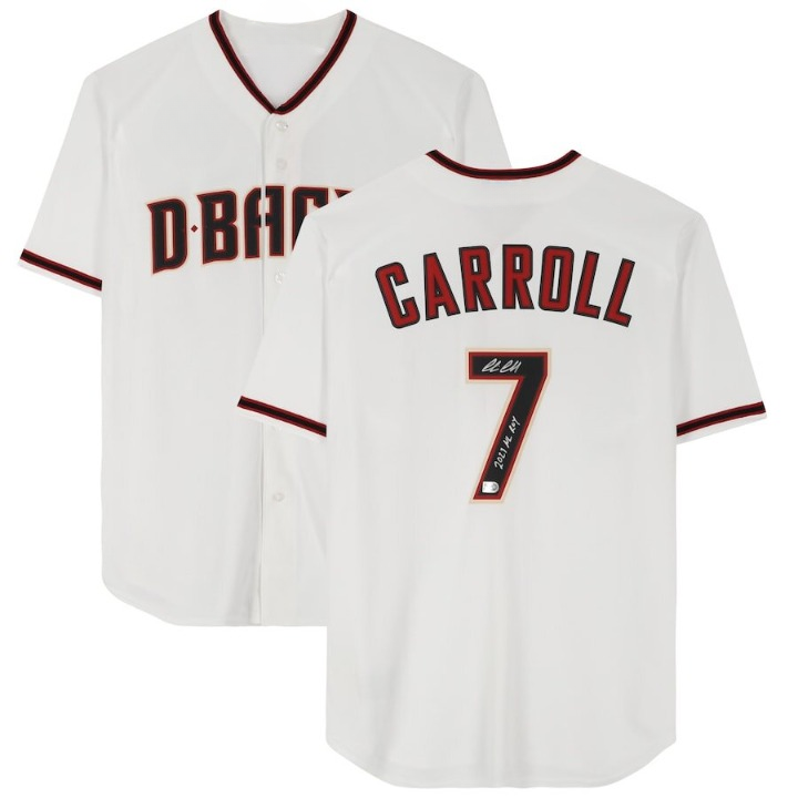 Men's Arizona Diamondbacks Corbin Carroll White Jersey