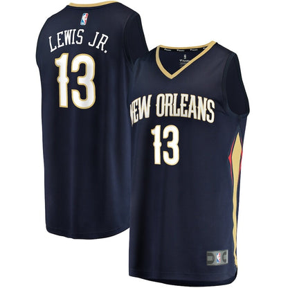 Men's New Orleans Pelicans Kira Lewis Jr. Navy Jersey