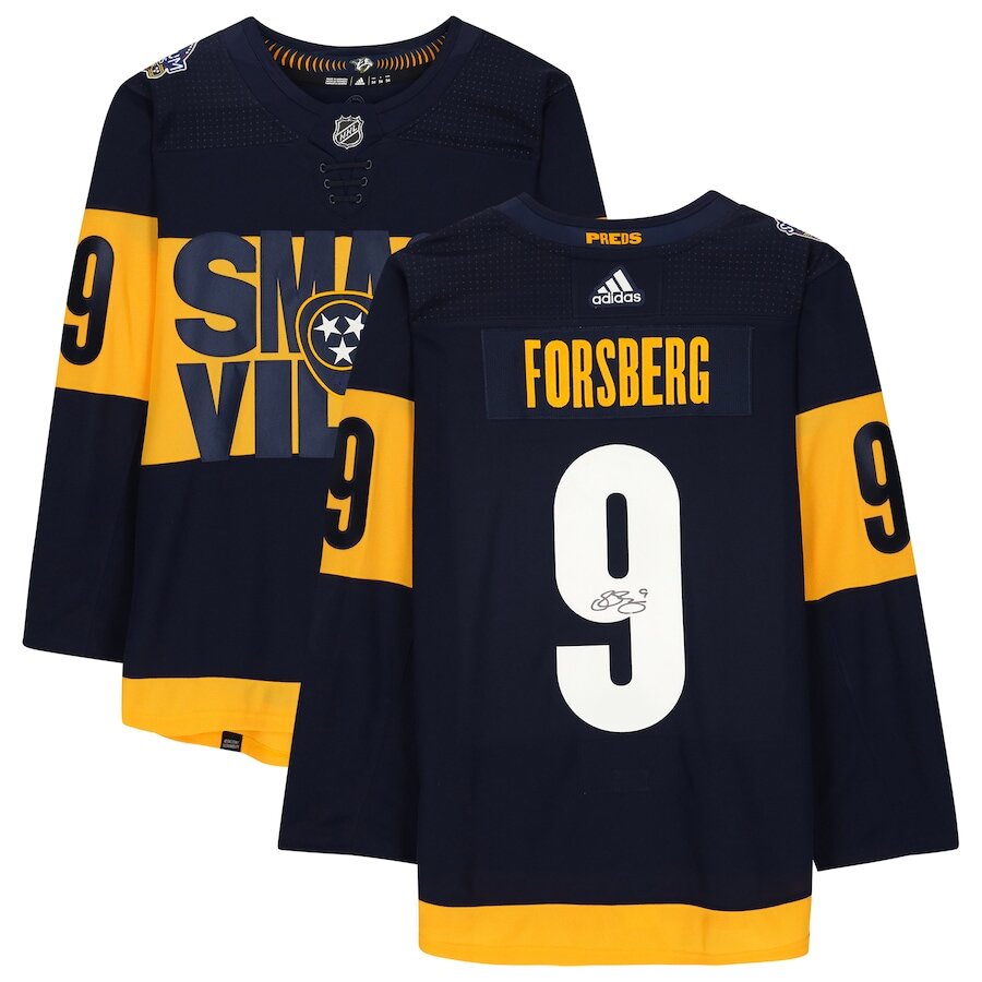 Men's Nashville Predators Filip Forsberg Navy Jersey