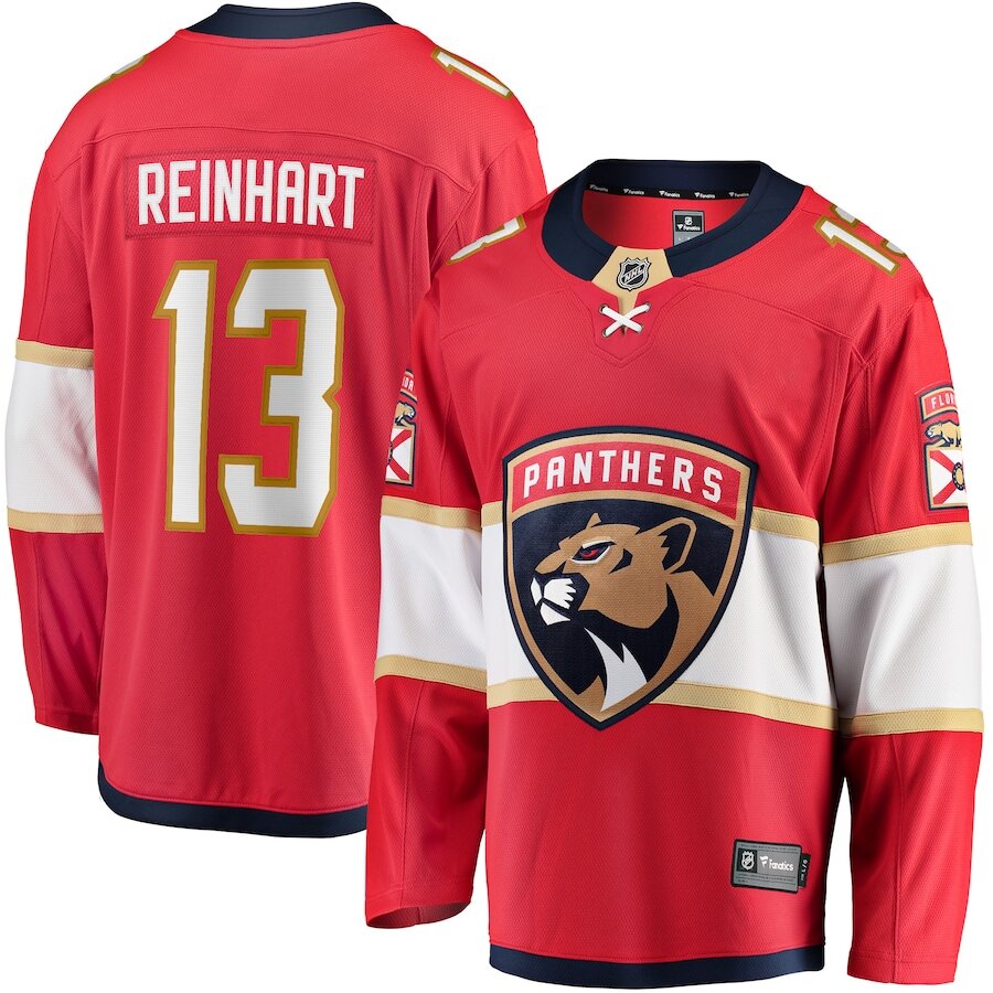 Men's Florida Panthers Sam Reinhart Red Jersey